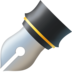 Facebook上的黑色笔尖emoji表情