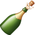 Facebook上的带弹出软木塞的瓶子emoji表情