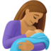 Facebook上的喂奶：中等肤色emoji表情