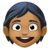Facebook上的儿童：中黑肤色emoji表情