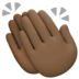 Facebook上的拍手：深色肤色emoji表情