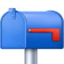 Facebook上的标志降低的已关闭邮箱emoji表情