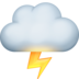 Facebook上的闪电云emoji表情