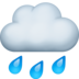 Facebook上的雨云emoji表情