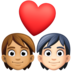 Facebook上的情侣: 成人成人中等肤色较浅肤色emoji表情