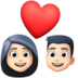 Facebook上的情侣: 较浅肤色emoji表情