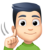 Facebook上的聋人：浅肤色emoji表情
