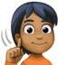 Facebook上的聋人：中黑肤色emoji表情