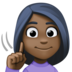 Facebook上的聋哑妇女：深色肤色emoji表情