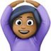 Facebook上的做“好”手势的人：中等深色肤色emoji表情