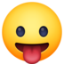 Facebook上的有舌头的脸emoji表情