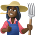 Facebook上的女农夫：深色肤色emoji表情