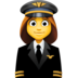 Facebook上的女飞行员emoji表情
