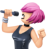 Facebook上的女歌手：浅肤色emoji表情