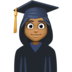 Facebook上的女学生：中黑肤色emoji表情