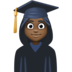 Facebook上的女学生：深色肤色emoji表情
