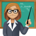 Facebook上的女老师：中浅肤色emoji表情