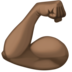 Facebook上的屈肌二头肌：深色肤色emoji表情