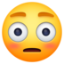 Facebook上的脸红、茫然的脸emoji表情