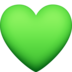 Facebook上的绿心emoji表情