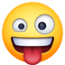 Facebook上的滑稽的脸emoji表情