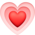 Facebook上的成长的心emoji表情