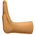 Facebook上的向左推: 中等-深肤色emoji表情