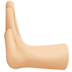 Facebook上的向左推: 中等-浅肤色emoji表情