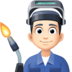 Facebook上的工厂男人：浅肤色emoji表情