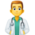 Facebook上的男子卫生工作者emoji表情