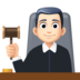 Facebook上的男法官：浅肤色emoji表情