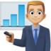 Facebook上的男职员：中浅肤色emoji表情