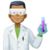 Facebook上的男科学家：中黑肤色emoji表情