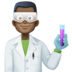 Facebook上的男科学家：深色肤色emoji表情