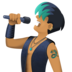 Facebook上的男歌手：中等肤色emoji表情