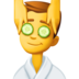 Facebook上的男人在按摩emoji表情