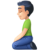 Facebook上的跪男：浅肤色emoji表情