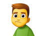 Facebook上的男人撅嘴emoji表情