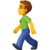 Facebook上的行走的男人emoji表情