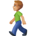 Facebook上的行走的人：中浅肤色emoji表情