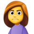 Facebook上的皱眉的人emoji表情