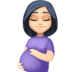 Facebook上的孕妇：浅肤色emoji表情
