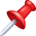 Facebook上的图钉emoji表情