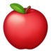 Facebook上的红苹果emoji表情