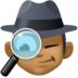 Facebook上的探长：中等深色肤色emoji表情