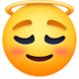 Facebook上的带光环的笑脸emoji表情