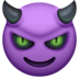 Facebook上的恶作剧邪恶的笑脸emoji表情