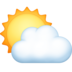 Facebook上的云后太阳emoji表情