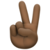 Facebook上的胜利之手：深色肤色emoji表情