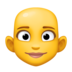 Facebook上的女人：秃头emoji表情